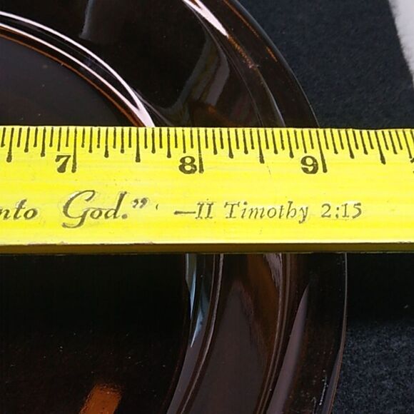 Amber Anchor Hocking 460 Fire King Oven Proof 9 inch Pie Pan Cottagecore - Picture 6 of 6